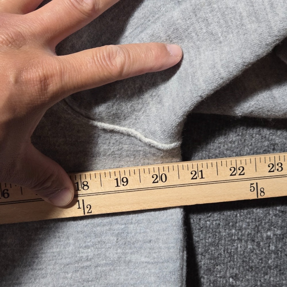 Eileen Fisher Boiled Merino Wool Heather Gray Zip Front Knit Mid Length Jacket M - Picture 4 of 8